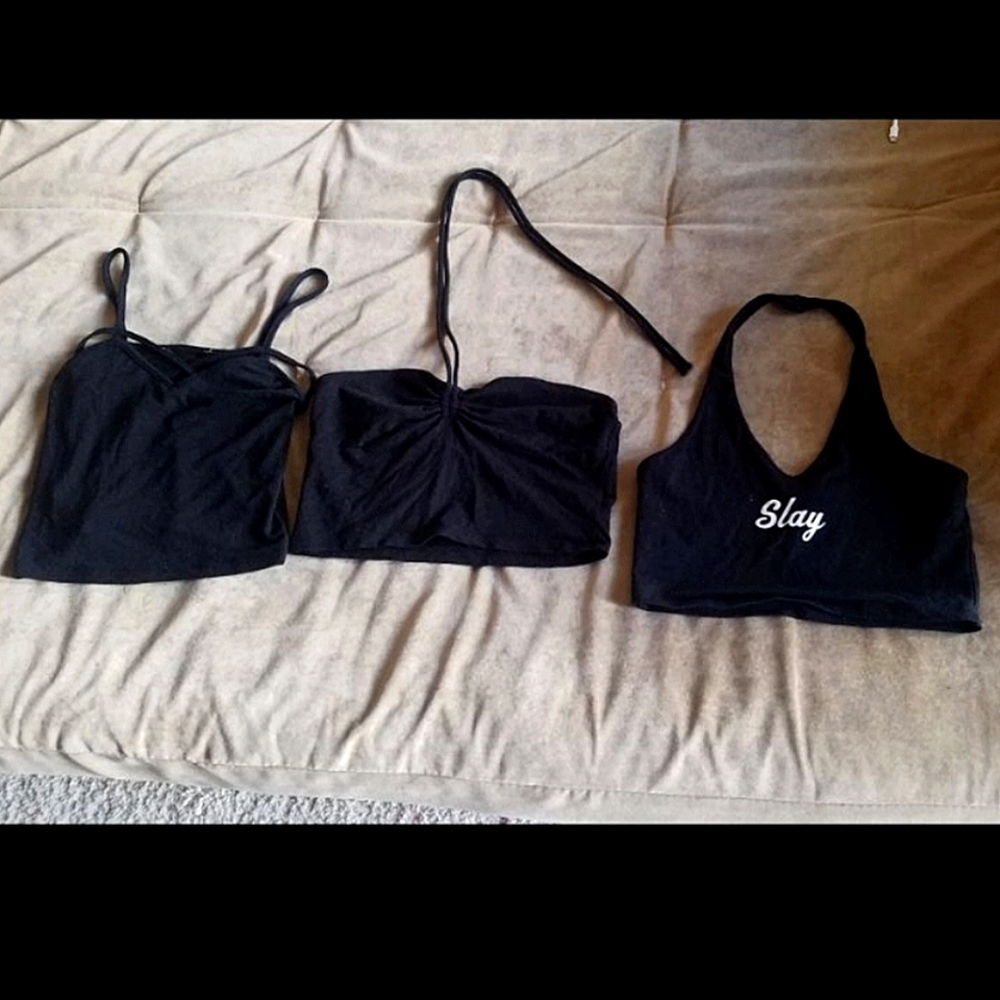 Three Forever 21 Crop Tops